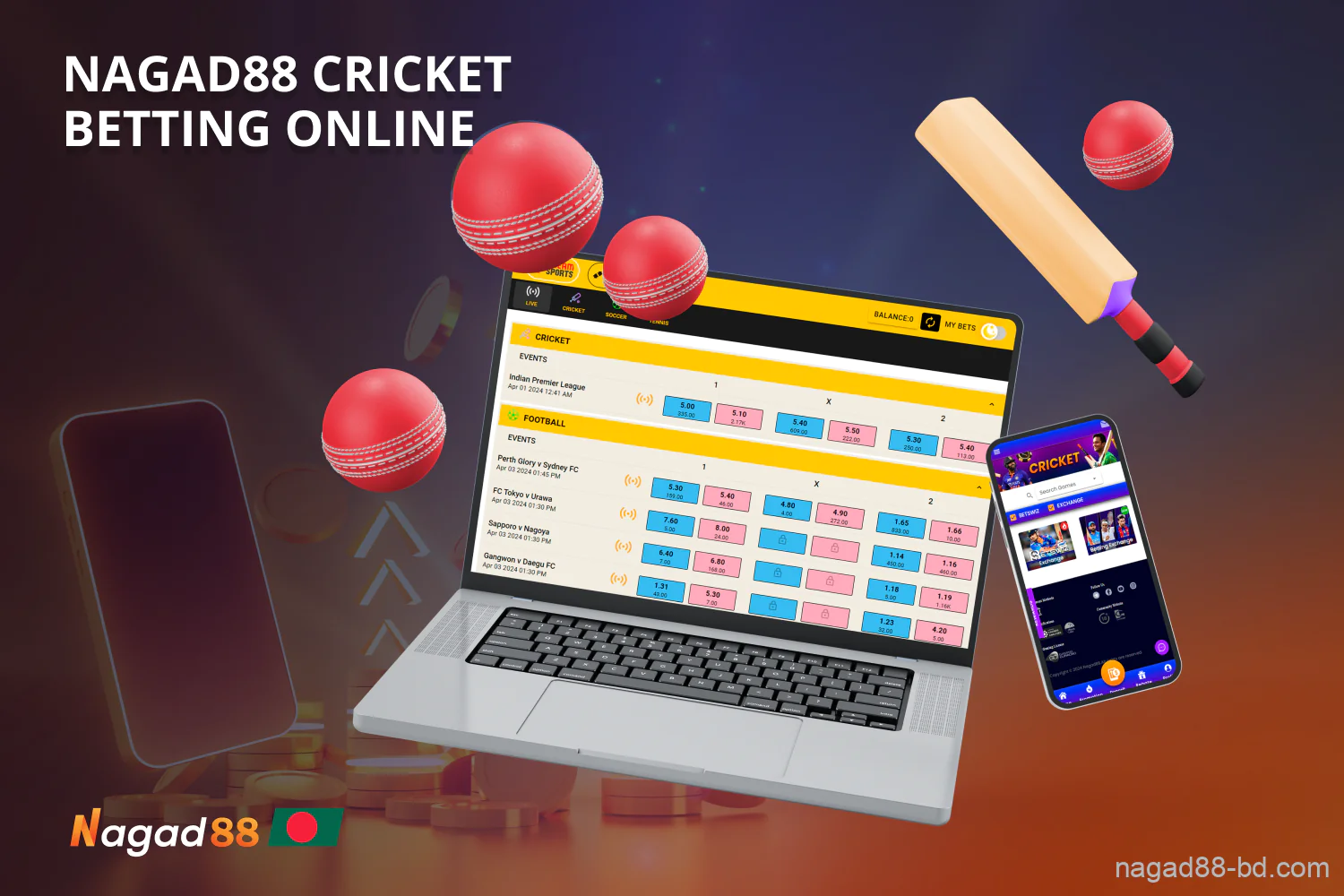 Nagad88 offers a full range of betting options on one of the most popular disciplines among Bangladeshis – cricket